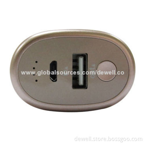 Large capacity mobile chargers for iPhone with LED flashlight, 5V 1A outputNew